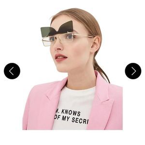 Gucci 58MM rectangular sunglasses